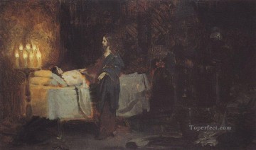 ヤイロの娘3の子育て 1871年 イリヤ・レーピン Oil Paintings